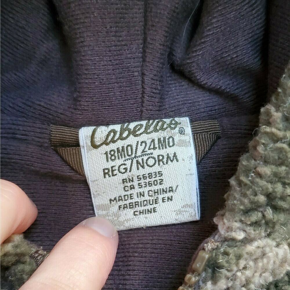 Cabela's Camo Sherpa Fleece Jacket - Picture 3 of 6